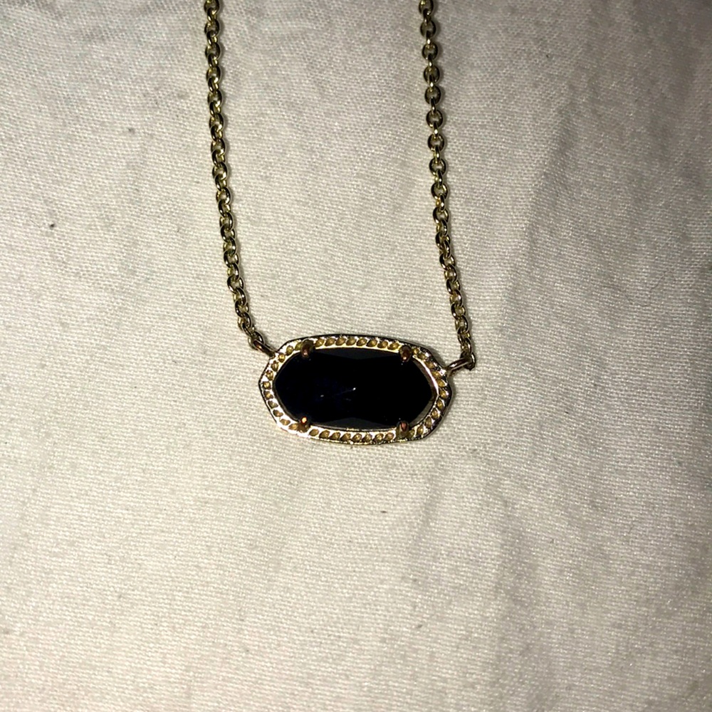 Authentic Kendra Scott necklace black and gold